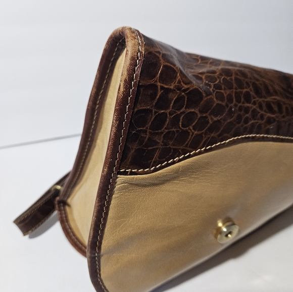 Vintage Brahmin Leather Satchel Bag - Picture 12 of 14